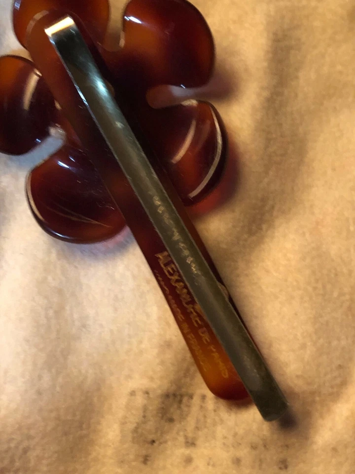 ALEXANDRE DE PARIS Hair Clip Flower Swarovski Pearl Pair Vintage Signed - Image 3 of 3