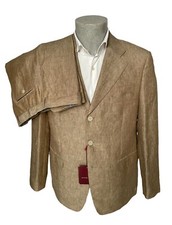 EFRELLE men's dress, beige DROP 6 in pure linen, 60 discount.