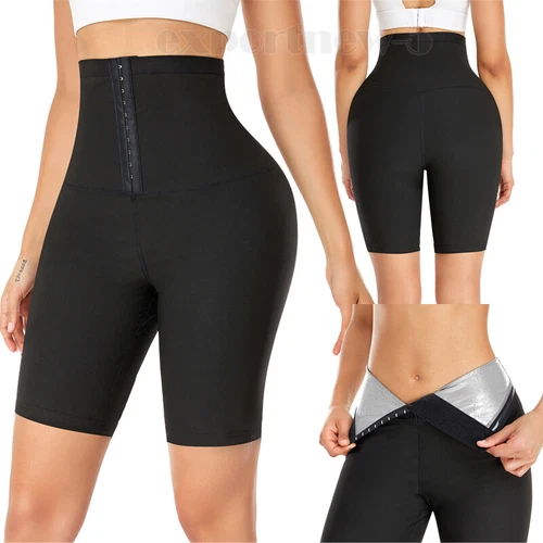 Sauna Leggings für Damen Jogginghose High Waist Kompressionsshorts Abnehmen Hot - Bild 26 von 43