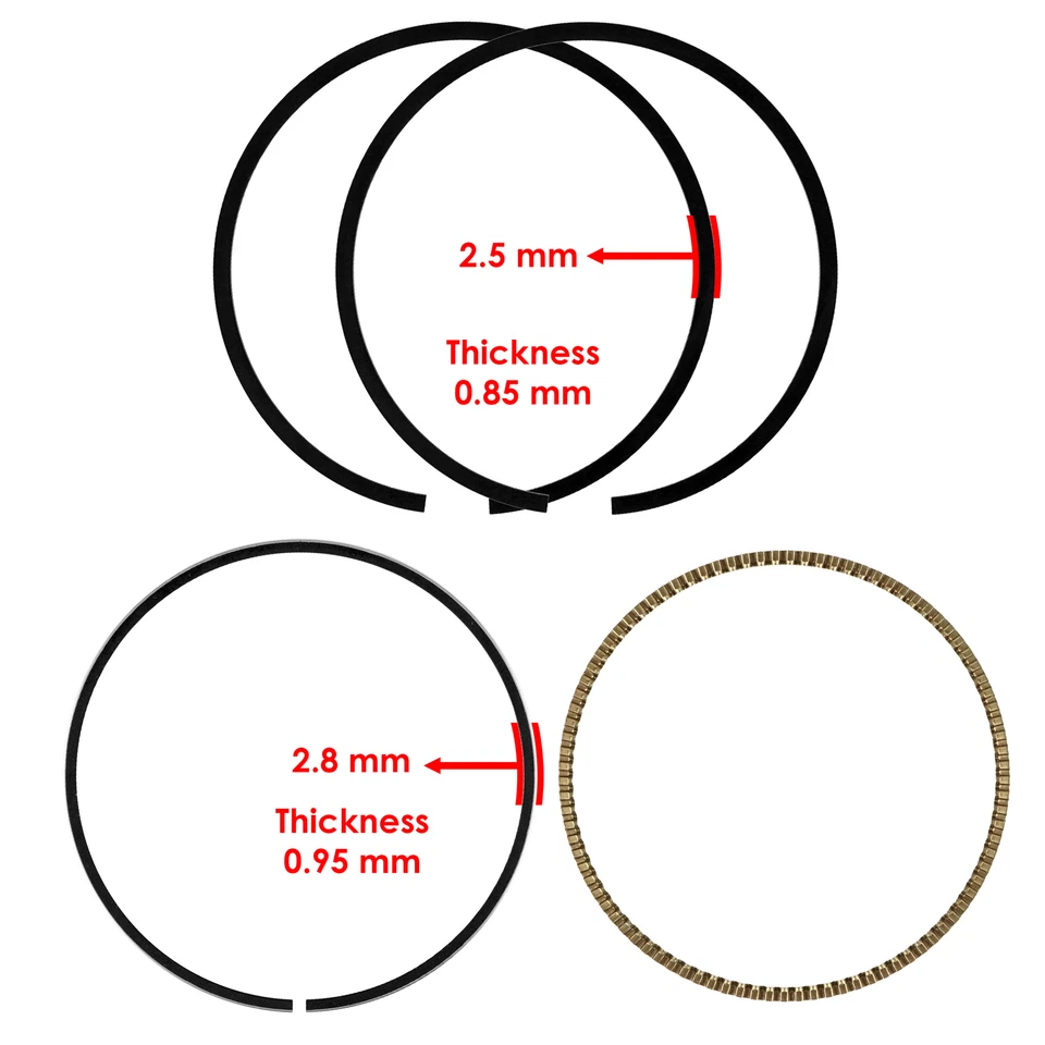 Piston Rings For Kawasaki Jet Ski Ultra 300 X LX JT1500 2011-2012 STX 2009-2010 - Image 2 of 4