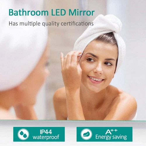LED Bathroom Mirror Cabinet w/ Demister Lights Shaver Socket Demister Wall Mount - Picture 9 of 19