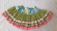 MATILDA JANE Hammond Bay Raven tutu skirt green tulle pink blue floral twirl 6
