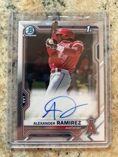 2021 Bowman Chrome 1st Alexander Ramirez Auto!🔥 HOT! Angels (M)