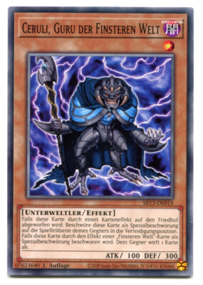 Yu-GI-OH Ceruli Guru der Finsteren Welt Common SR13-DE015