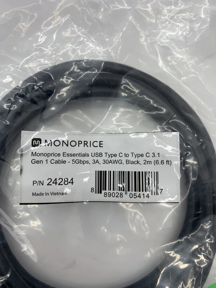 Monoprice USB C to USB C 3.1 Gen 1 Cable - 2 Meters - Image 2 of 4