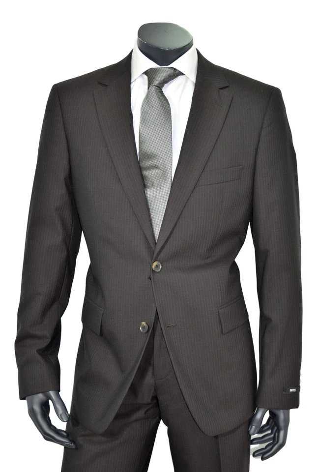 HUGO BOSS Traje Hombre Color Marrón Oscuro 50179809 Talla 50 - Imagen 2 de 4