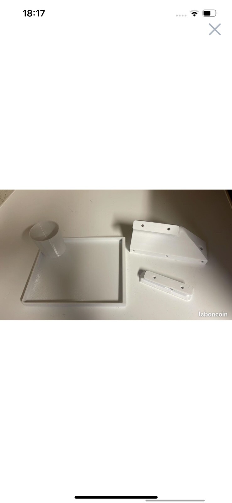 Tablette pour float tube en impression 3D support de téléphone portable noir