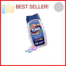 TUMS Ultra Strength Chewable Antacid Tablets for Heartburn Relief and Acid Indig