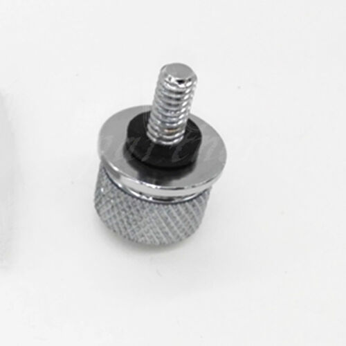 Chrome Billet Aluminum Knurled Seat Bolt For Harley Sportster Dyna Touring 96-15 - Picture 4 of 6