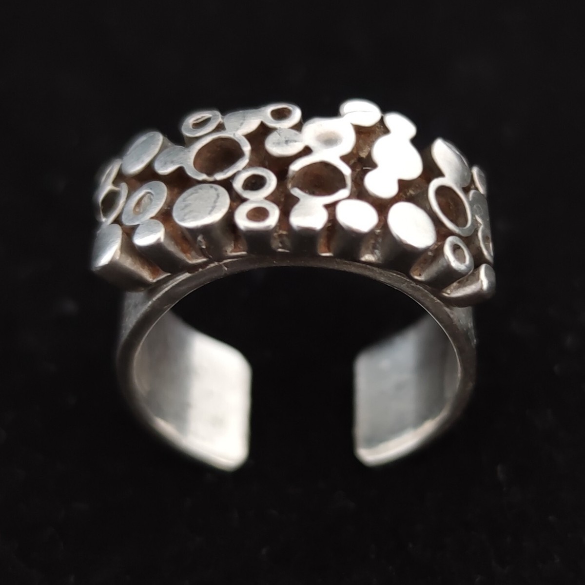 David Andersen Norway Mid Century Sterling Silver Circle and Loop