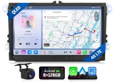 8 128 for VW Golf 2008 2009 9"Android Auto 13 Car Stereo CarPlay GPS Navi 4G LTE