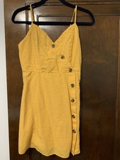 American Eagle Women's Yellow Dress Size Small