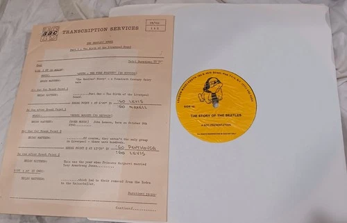 STORY OF THE BEATLES USA 1980 PROMO ONLY 10 LP BBC LONDON WAVELENGTH RADIO SHOW