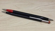 Vintage Autopoint Twinpoint Mechanical Pencil Red / Black leads- Made in the USA
