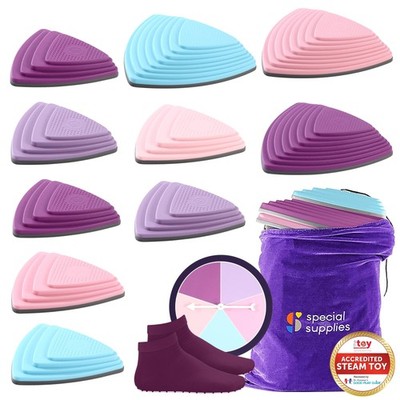 10 Stepping Stones for Kids Indoor and Outdoor Balance Blocks Promote Coordin...