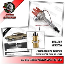 Ford Essex V6 Bosch Type Electronic Distributor with Ballast Coil and HT Leads