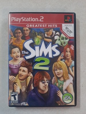 Sims 2 (PS2 Sony PlayStation 2, 2005) CIB Complete - may Need Buffed 