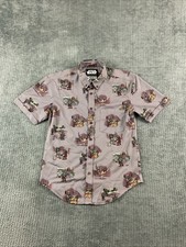 RSVLTS Star Wars Shirt Mens Small Grogus Day Out Kunuflex Button Up Short Sleeve