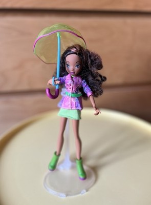 Winx Club Aisha Layla Puppe Umbrella Regen Outfit Mattel 2007 Regenschirm