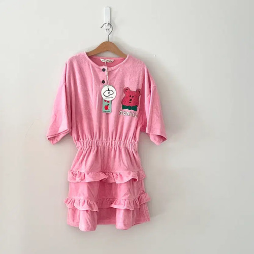 Limittedude Two-Piece Swimsuit Dress 2XL with Towel Material