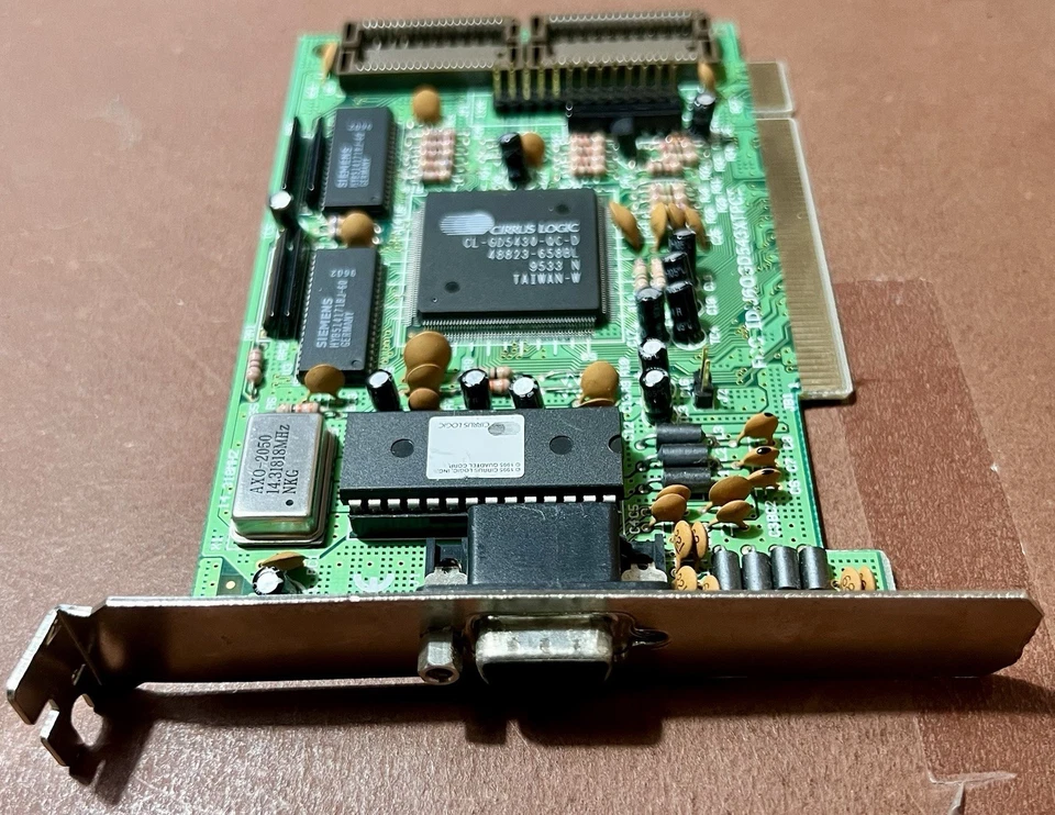 Cirrus Logic CL543XPCI CL-GD5430-QC-D 1MB DRAM PCI Scheda Video Retro-1995 - Immagine 4 di 4