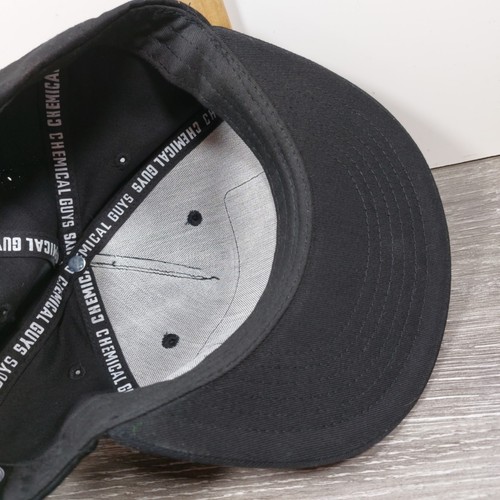 Cappello Berretto Chemical Guys Uomo Nero Dettagli Auto Snapback Logo Gomma Retrò - Foto 6 di 7