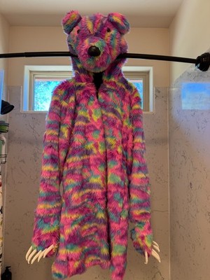 Avant Gear ''Fair Bear'' faux fur coat one size, great for burning man