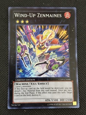 YuGiOh! - Wind-Up Zenmaines CT09-EN008 2012 Super Rare Limited Edition Near Mint