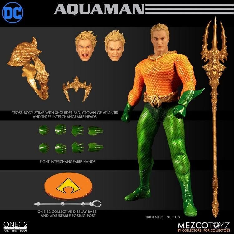 Mezco Aquaman DC Comics 1/12 Scale Limited Edition Action Figure