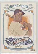 2015 Topps Allen & Ginter's Rip Cards Ripped 8/10 Joe Mauer #RIP-55 HOF j3j