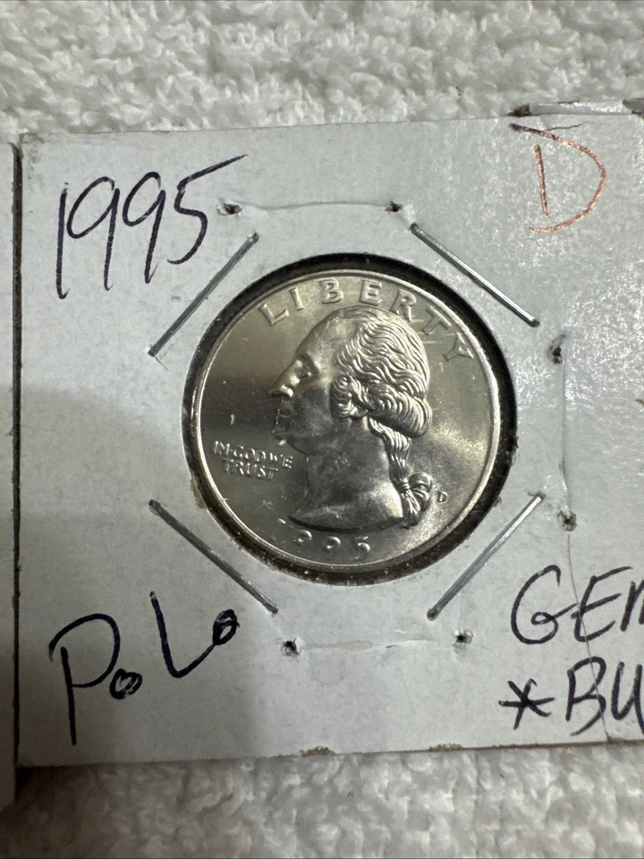 Lot of 3-1981-D,1985-D,1995-D Washington Quarters Beautiful Gems Very Nice Lot! - Image 4 of 4