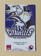 1999-2000 Quebec Citadelles Hockey Pocket Schedule AHL 🏒🥅
