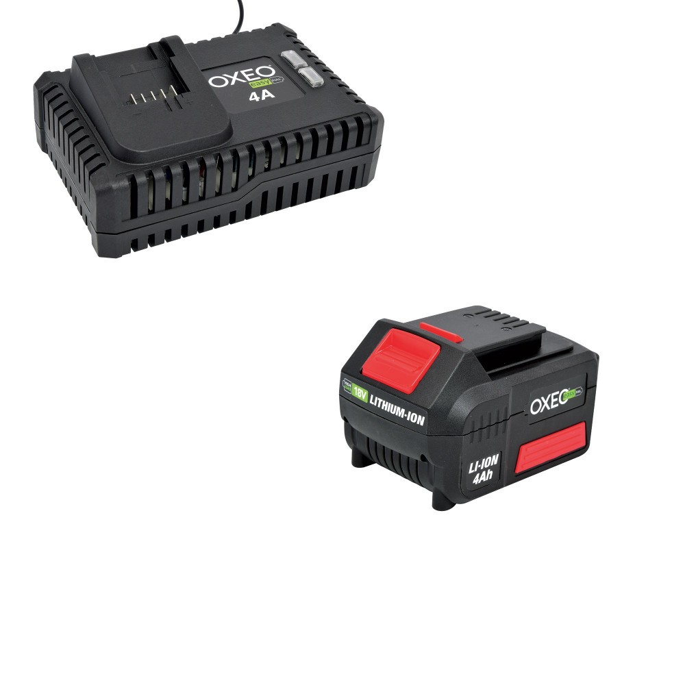 Batterie 18V 4Ah Easy Full chargeur secteur rapide 4A accumulateur lithium universel