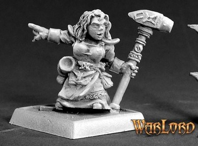 Reaper 14524 Valana, Forgemaiden Sergeant Warlord, Dwarves Metal Miniature