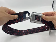 Buckle-Down Deadpool Logo Seatbelt Belt - Marvel New
