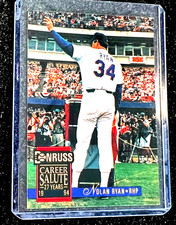 NOLAN RYAN 1994 DONRUSS BASEBALL CAREER SALUTE 27 YEARS RANGERS #1