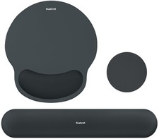 Mouse Pad and Keyboard Wrist Rest, 3-in-1 Gel Memory Foam Ergonomic Mouse Pad...