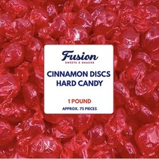 Cinnamon Discs Hard Candy - Bulk 1 Pound 1 Pound, Red