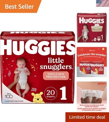Little Snugglers Baby Diaper Size 1, 20 Ct | Leak Lock & Wetness Indicator