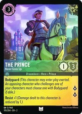 Lorcana COLD FOIL The Prince - Never Gives Up - Rise of the Floodborn  195