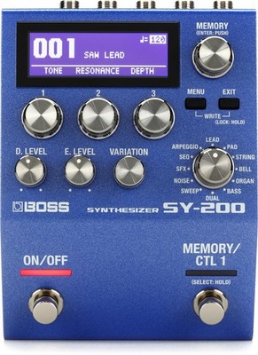 Boss SY-200 Guitar Synthesizer Pedal (3-pack) Bundle