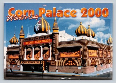 World's Only Corn Palace Mitchell SD 2000 Souvenir Postcard