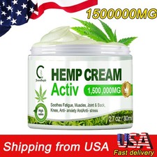 Hemp Pain Relief Cream 1,500,000mg For Massage to Relieve Back/Neck/Joint Pain 