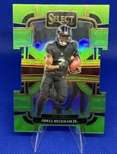 2023 Panini Select  Odell Beckham Jr. #9 Neon Green Prizm Die-Cut /599