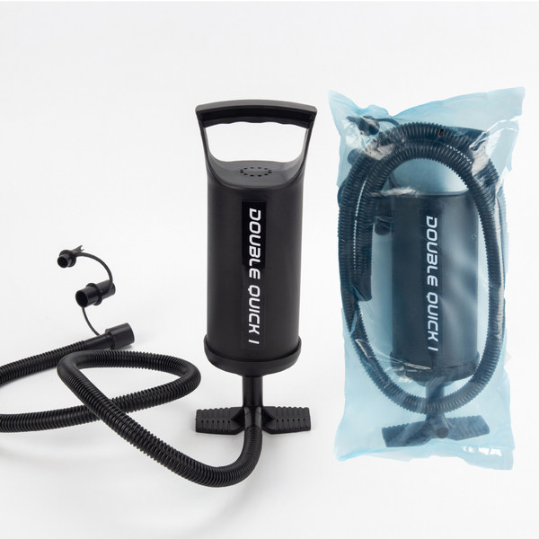 Bomba de mano rápida doble para cama inflable colchón flotador piscina juguete anillo de natación