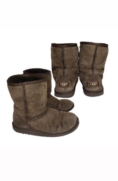Women UGG Boots Brown Suede 34