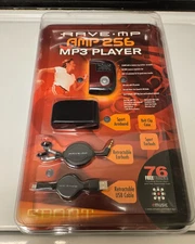 RARE Rave-MP AMP256 Red 256 MB Digital Media MP3 Music Player FM Tuner New
