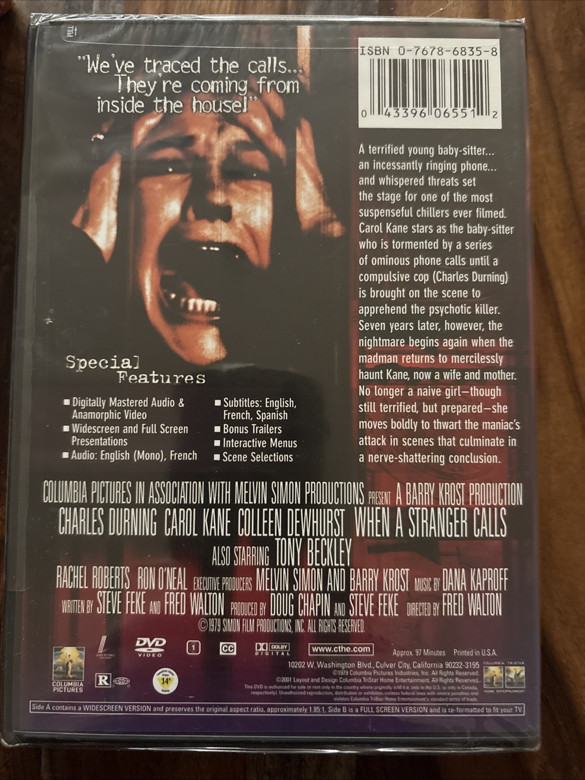 When a Stranger Calls (DVD, 1979, Widescreen) BRAND NEW Carol Kane Free Ship