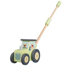 Orange Tree Toys Tractor Push Along – Wooden Push Toy for Toddlers NEW