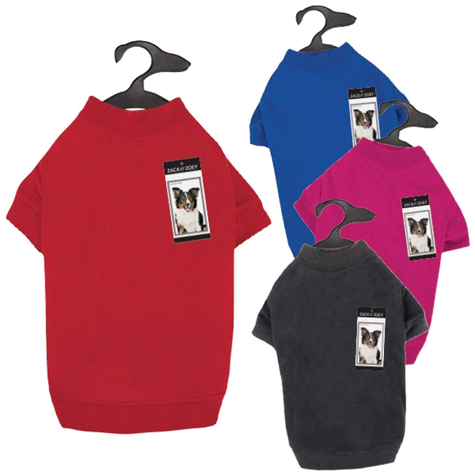 Футболка Zack & Zoey Basic для собак домашних животных одежда повседневная футболка черная - Изображение 4 из 4